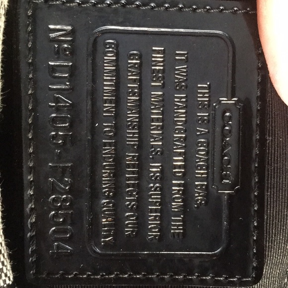 NWT Black & White Coach Purse - Picture 5 of 8